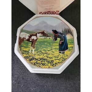 David Wright Gentle Beauty Princesses of the Plains Hamilton Collector Plate